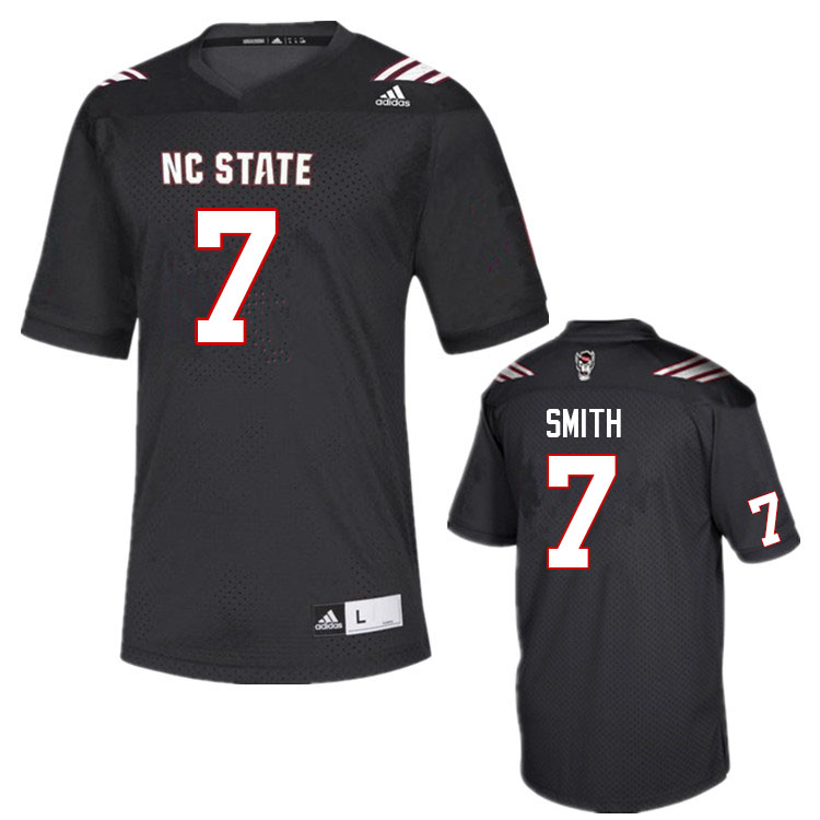 Men #7 Anthony Smith NC State Wolfpack College Football Jerseys Sale-Black - Click Image to Close